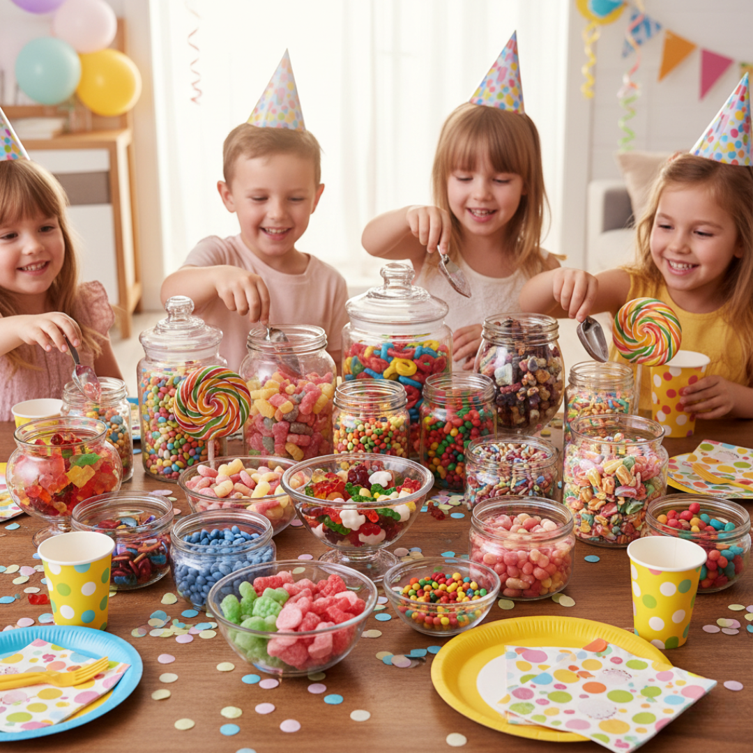 Kids Party Sweets Made Simple - Bulk Buys, Brilliant Bags, and Big Smiles