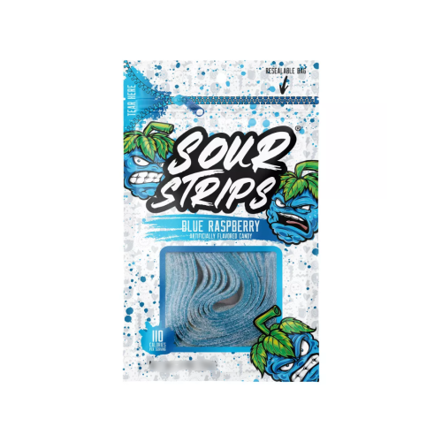 Sour Strips Blue Raspberry 12x85g