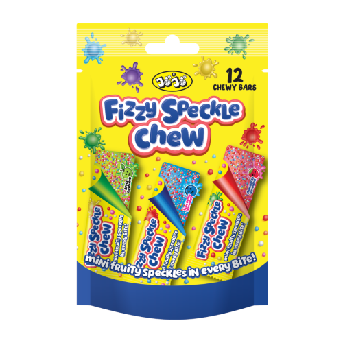 Jojos Mini Fizzy Speckle Chew Bags 12x96g