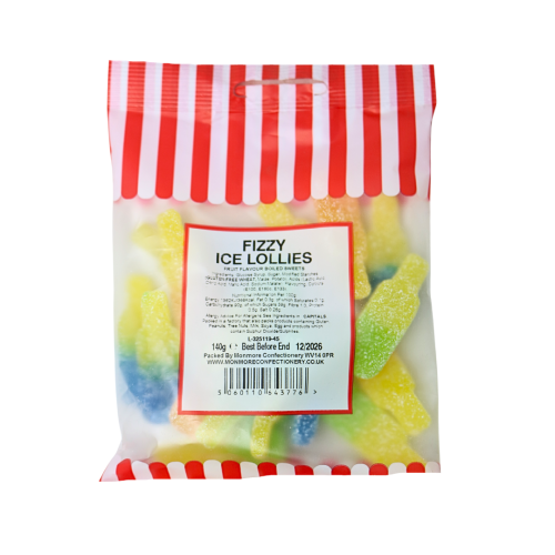 Vegan Fizzy Ice Lollies 140g