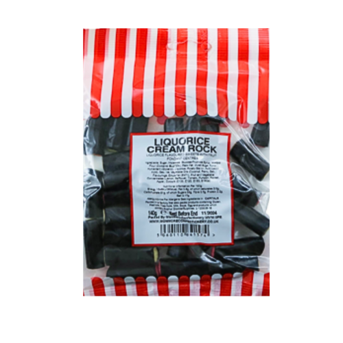 Liquorice Cream Rock 140G