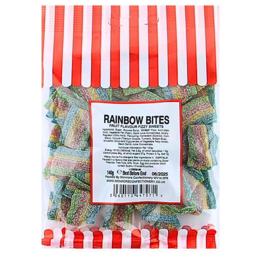 Fizzy Rainbow Mini Belts 140G