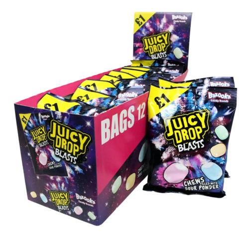 Bazooka Juicy Drop Blasts Bags Ã‚Â£1.15 PMP 12x120g