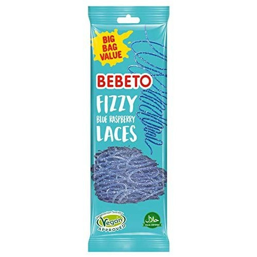 Bebeto Fizzy Blue Raspberry Laces ã1 PMP 12x160g