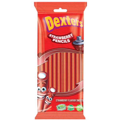 Dexters Strawberry Pencils 12x180g