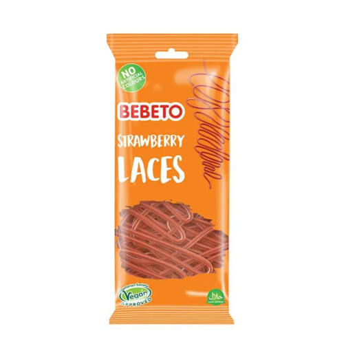 Bebeto Strawberry Laces 12x160g