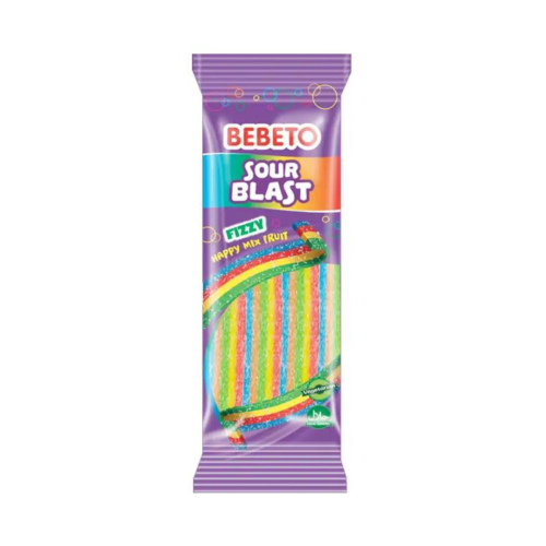 Bebeto Wacky Sticks Sour Rainbow Blast 24x160g