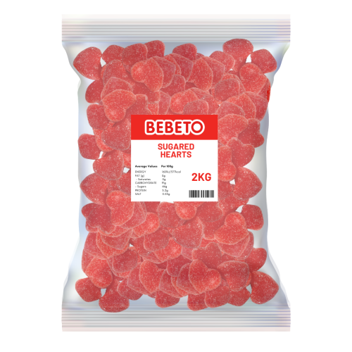 Bebeto Sugared Hearts 2Kg