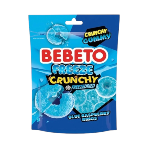 Bebeto Freeze Dried Blue Raspberry Rings 12x35g