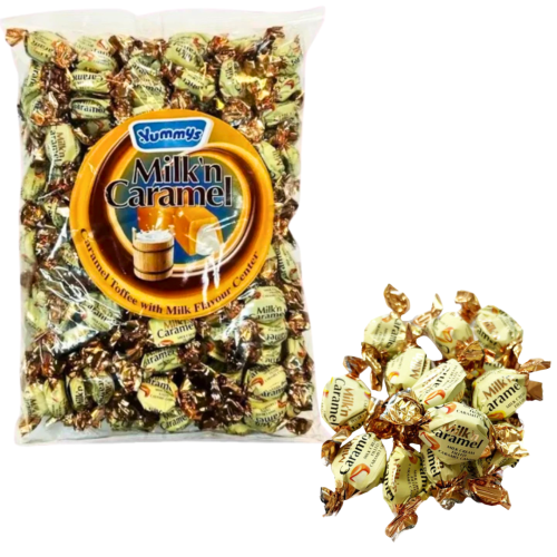 Yummys Caramel Toffee Milk Flavour Centre 1kg