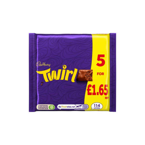 Cadburys Twirl 5 for Â£1.65 PMP 20x5x21.5g