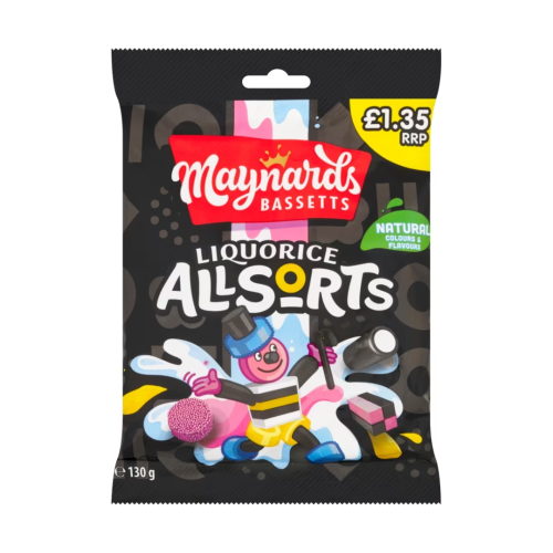 Maynards Liquorice Allsorts ã1.35 PMP 10x130g