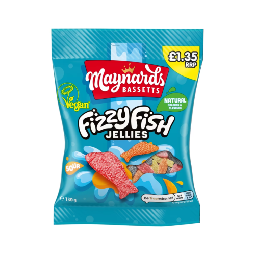 Maynards Bassetts Fizzy Fish 12XÂ£1.35