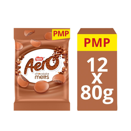 Aero Melts Milk Chocolate PMP Â£1.65 12 x 80g