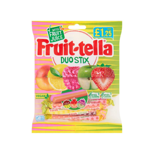 Fruittella Duo Stix PMP Â£1.25 12 X 135g