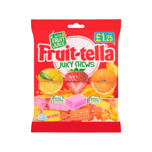 Fruittella Juicy Chews PMP Â£1.25 12 X 135g