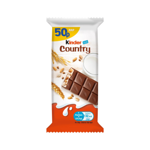 Kinder Country Bars PMP 50p 40 x 23.5g
