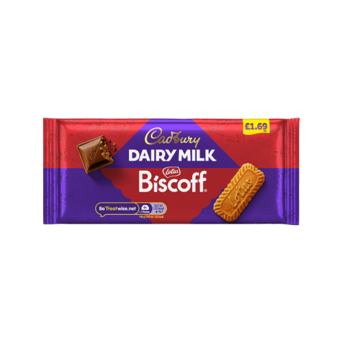 Cadbury Dairy Milk Biscoff Â£1.69 PMP 21 x 95g