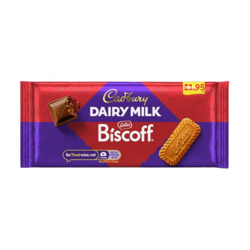 Cadbury Dairy Milk Biscoff Â£1.95 PMP 21 x 95g