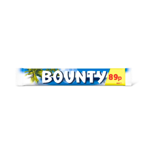 Bounty Milk Chocolate Bar PMP 89p 24x57g
