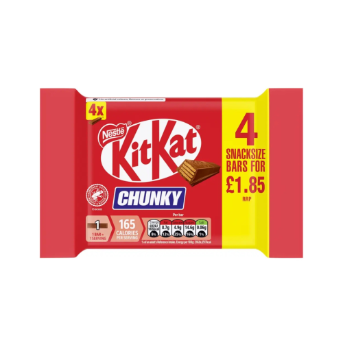 Nestle Kit Kat Chunky Multipack 24x(4x32g) Â£1.85 PMP