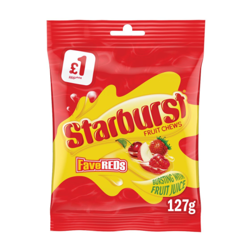 Starburst Fave Reds PMP £1 12x127g