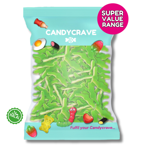 Candycrave Super Value Green Crocodiles 1kg