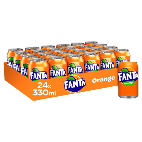 Fanta Orange Drink Cans 24x330ml