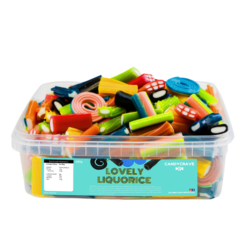 Candycrave Lovley Liquorice 600g Tub 