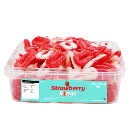 Fizzy Strawberry Flavoured Rings 