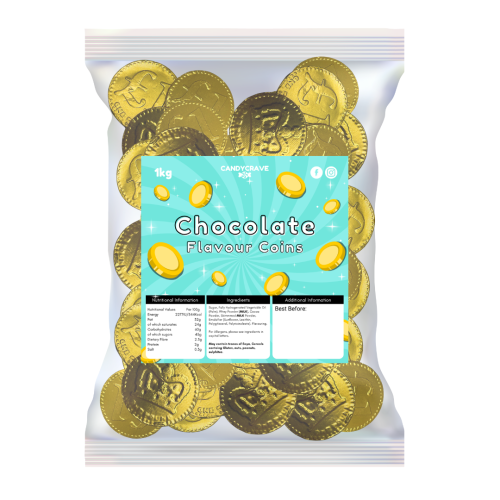 Candycrave Chocolate Flavour Gold Coins 1kg