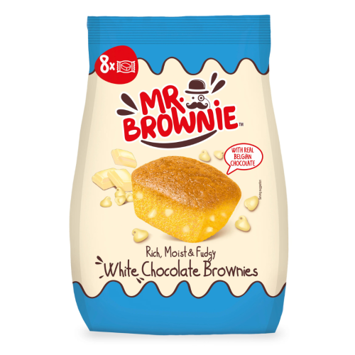 Mr Brownie White Chocolate Brownies 12x8x25g