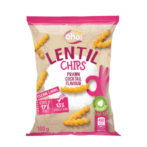 Oho! Lentil Chips Prawn Cocktail 23x100g