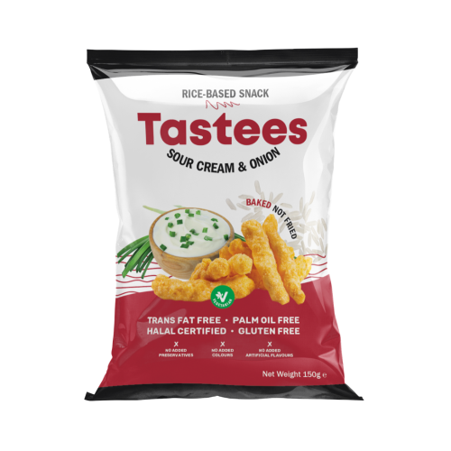 Tastees Sour Cream & Onion 24x150g