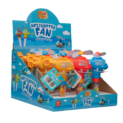 Candy Paradise Helicopter Fan Toy with Candy 12x10