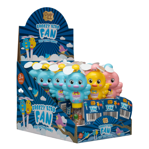 Candy Paradise Breezy Bird Toy with Candy 12x10g