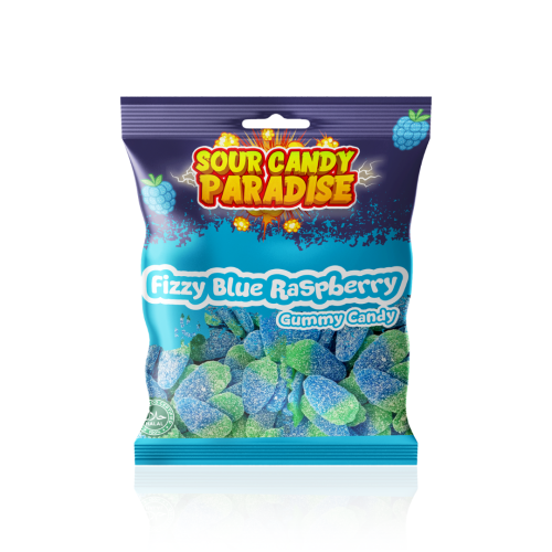 Candy Paradise Fizzy Blue Raspberry 12x100g
