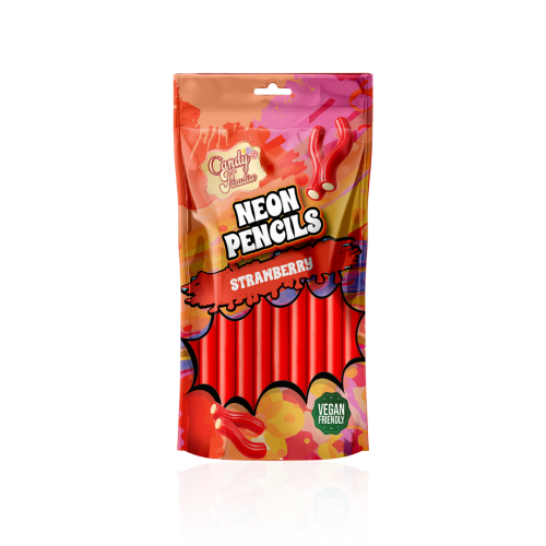 Candy Paradise Neon Pencils Strawberry 12x130g