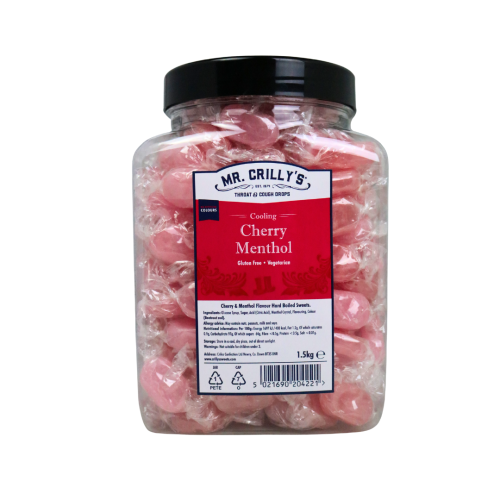 Mr Crilly's Cherry Menthol 1.5kg Jar