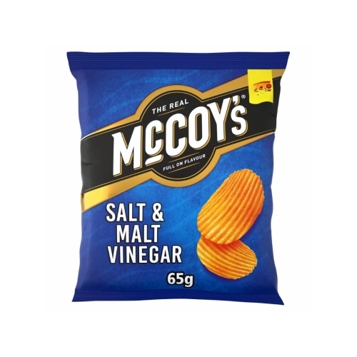 McCoys Salt & Vinegar Crisps Â£1.35 PMP 20x65g