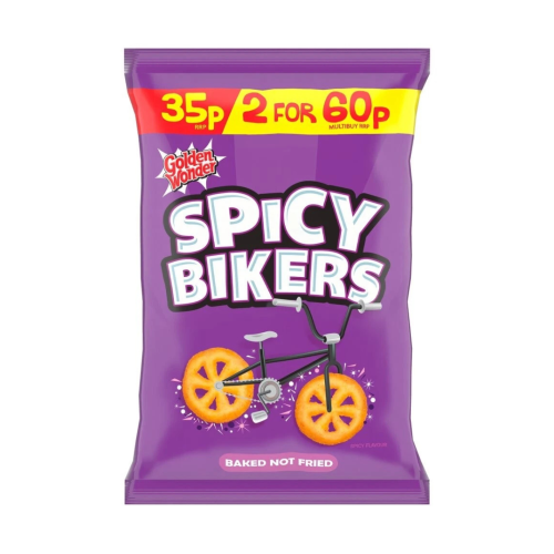 Golden Wonder Spicy Bikers Crisps 35p PMP 36x22g