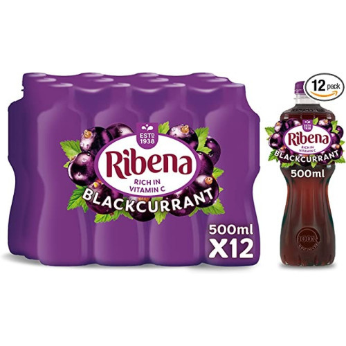 Ribena Blackcurrant Fruit Drink 12x500ml