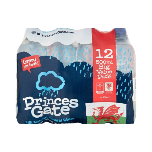 Princes Gate Still Water Bottles 12x500ml