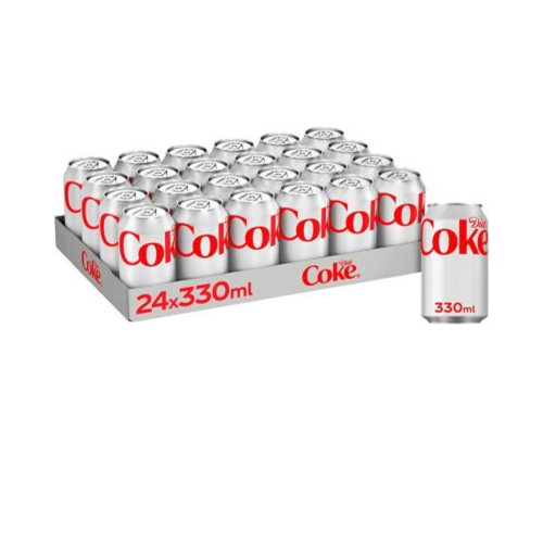 Diet Coke Slimline Cans 24x330ml