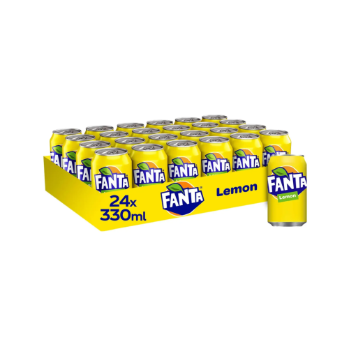 Fanta Lemon Slimline Cans 24x330ml