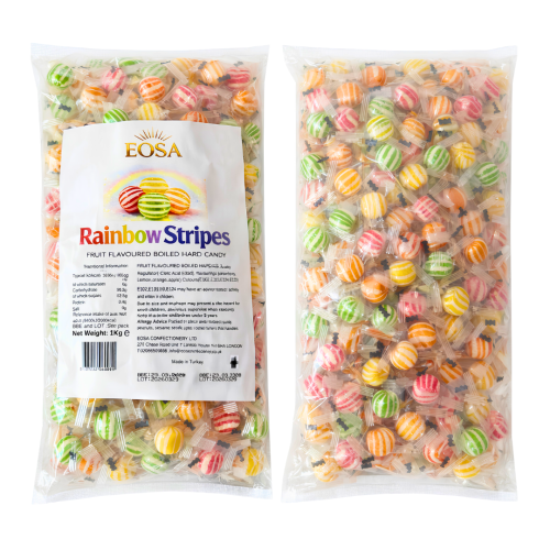 Hard Candy Rainbow Strips 1kg
