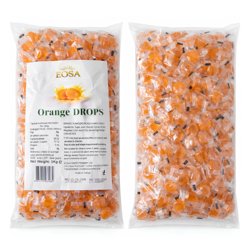 Hard Candy Orange Drops 1kg