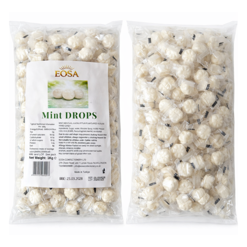 Hard Candy Mint and Menthol Drops 1kg