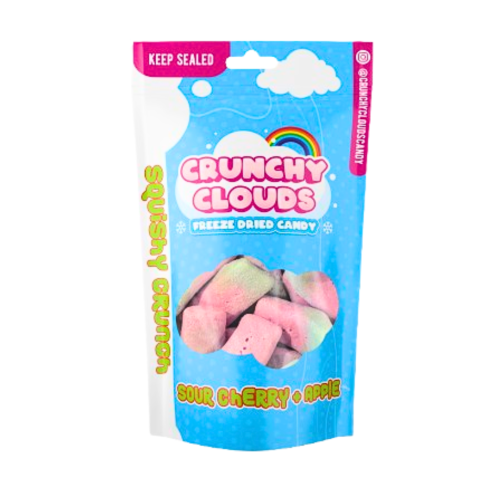 Crunchy Clouds Sour Cherry and Apple 50g Pouch