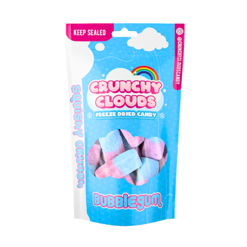 Crunchy Clouds Bubblegum 50g Pouch